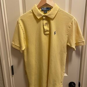 Boys Ralph Lauren The Iconic Mesh Polo Shirt. Color: Yellowfin Size: Medium